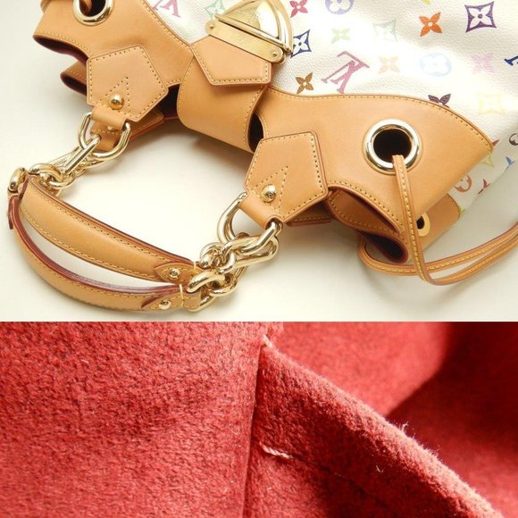 Louis Vuitton Multicolor Ursula Shoulder Bag Bron White - Picture 7 of 9